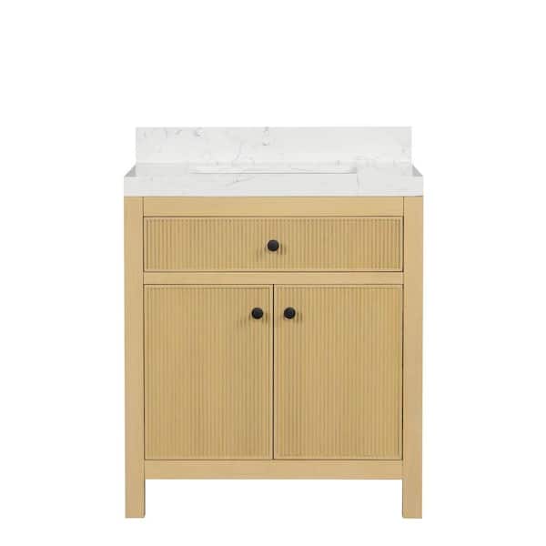 HOMEVY STUDIO Tissa 30 in. W x 22 in. D x 35 in. H Single Sink