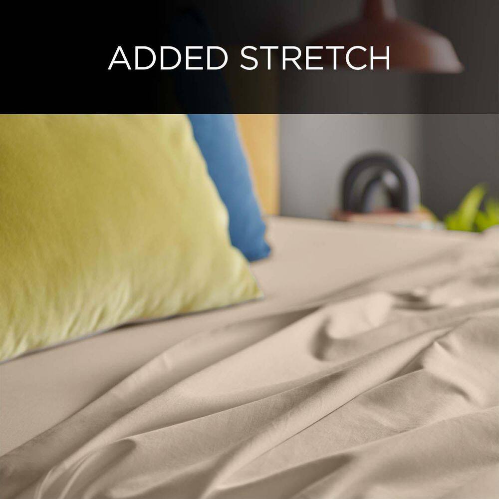 Queen Sandstone Egyptian Cotton Sheet Set