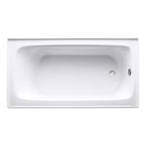 Bancroft 60 in. x 32 in. Soaking Bathtub with Right-Hand Drain in White