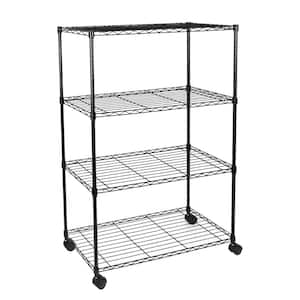 HDX 5-Tier Plastic Garage Storage Shelving Unit in Black (36 in. W x 74 in.  H x 18 in. D) 241592 - The Home Depot