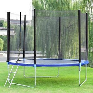 10 ft. Trampoline Combo Bounce Jump Safety Enclosure Net With Spring Pad Ladder