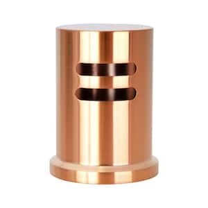 1-7/8 in. OD x 2-15/32 in. H Solid Brass Dishwasher Air Gap Cover with Skirted in Copper