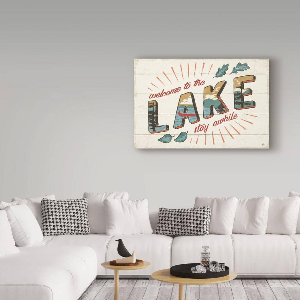 Trademark Fine Art -Janelle Penner 'Vintage Lake I' Canvas Art - 30''x47''