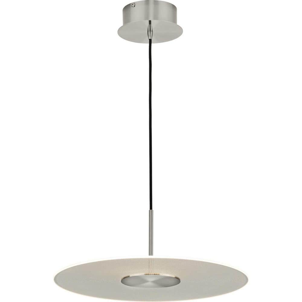 Brushed Nickel LED Indoor/Outdoor Hanging Pendant Light