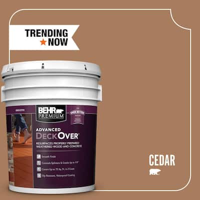 5 gal. #SC-146 Cedar Smooth Solid Color Exterior Wood and Concrete Coating