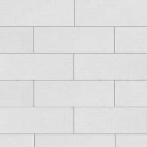 Royal Linen White 3.75 in. x 12 in. Porcelain Floor and Wall Tile (6.25 sq. ft./Case)