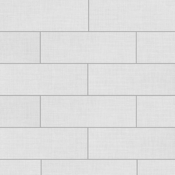 Florida Tile Home Collection Royal Linen White 3.75 in. x 12 in. Porcelain Floor and Wall Tile (6.25 sq. ft./Case)