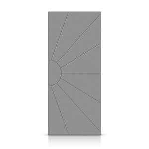 42 in. x 96 in. Hollow Core Light Gray Stained Composite MDF Interior Door Slab