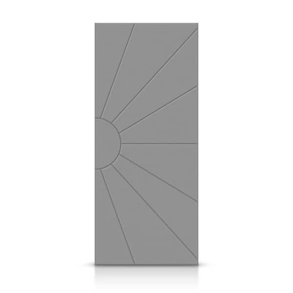 CALHOME 42 in. x 96 in. Hollow Core Light Gray Painted Composite MDF Interior Door Slab