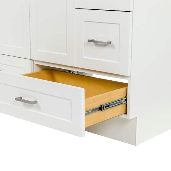 Glacier Bay Maybell 49 in. Single Sink White Bath Vanity with