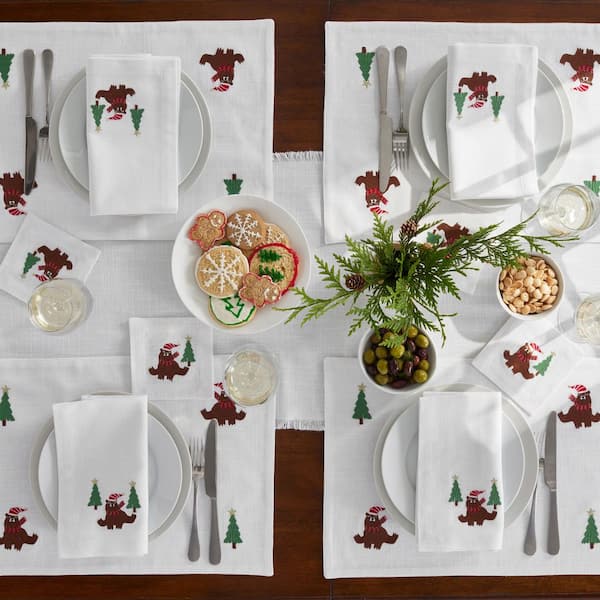 Company Cotton Embroidered Novelty Napkins Set