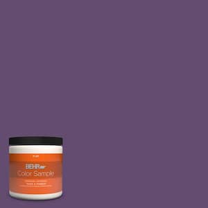 8 oz. #S-G-670 Deep Violet Flat Interior/Exterior Paint & Primer Color Sample