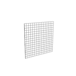 48 in. H x 48 in. W Black Metal Grid Wall Panel (3-Pack)