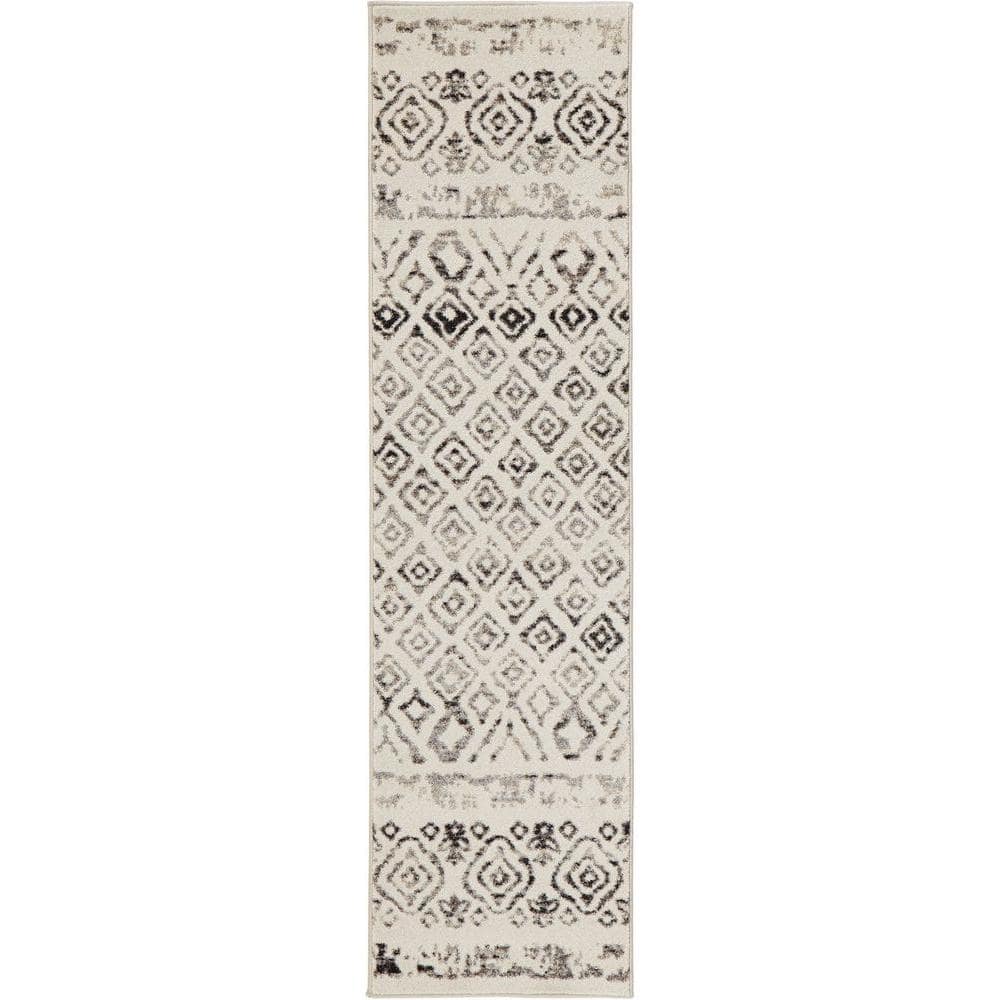 Tribal Essence Ivory 3 ft. x 7 ft. Runner Rug