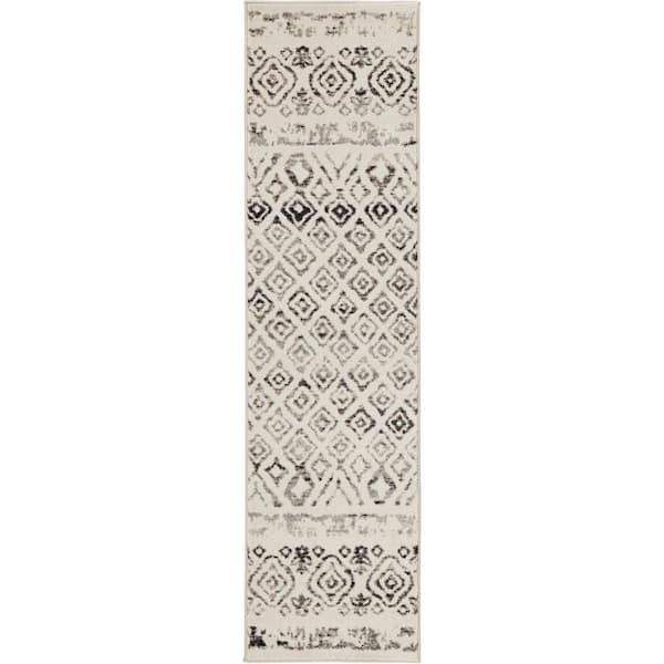 Home Decorators Collection Tribal Essence Ivory 2 ft. x 7 ft. Runner Rug