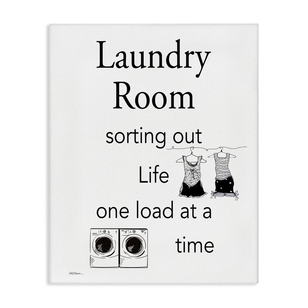 Funny Minimal Laundry Phrase by Carol Robinson Unframed Typography Graphic Art Print 30 in. x 24 in. price history on PriceWatchPro