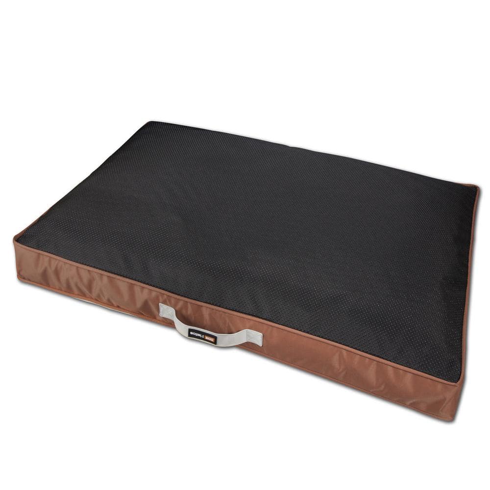Small Brown Waterproof Outdoor Travel Dog Bed