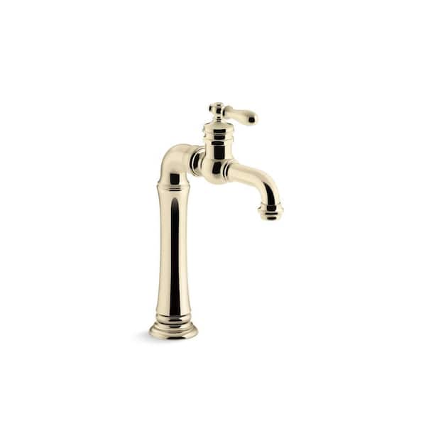 KOHLER Artifacts Single-Handle Bar Faucet in Vibrant French Gold