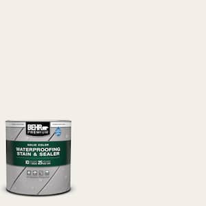 1 qt. #SC-337 Pinto White Solid Color Waterproofing Exterior Wood Stain and Sealer