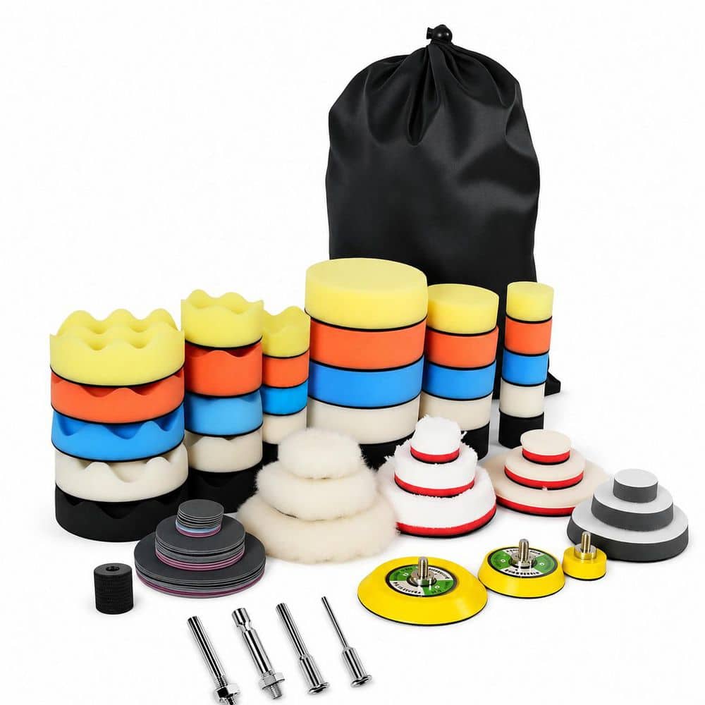 1/2/3 Inch Sponge Drill Polishing Buffing Pad Kit with Hook and Loop Backing for Dremel Air Sander 78PCS price history on PriceWatchPro
