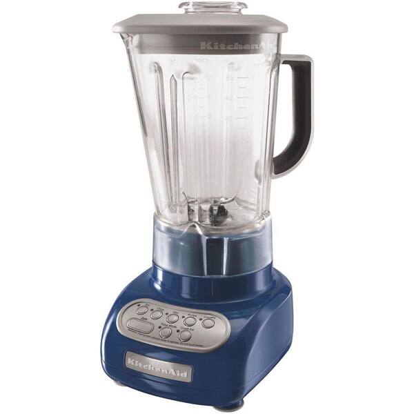 KitchenAid 5-Speed Polycarbonate Jar Blender in Blue Willow