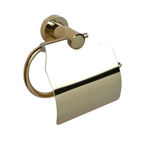 Barclay Products Berlin Single Post Toilet Paper Holder in Polished Brass