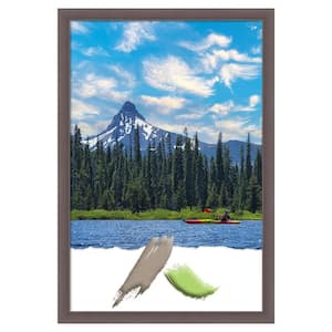 Urban Opening Size 24 in. x 36 in. Pewter Picture Frame