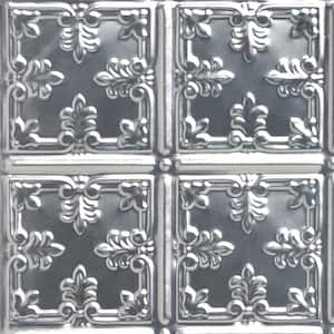Take Home Sample - Florentine Lacquered Steel 1 ft. x 1 ft. Decorative Tin Style Lay-in Ceiling Tile (1 sq. ft./case)