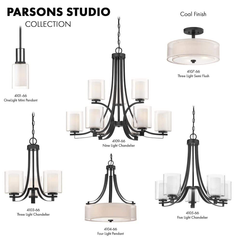 Sand Coal Nickel 9-Light Chandelier with Etched Glass Shades