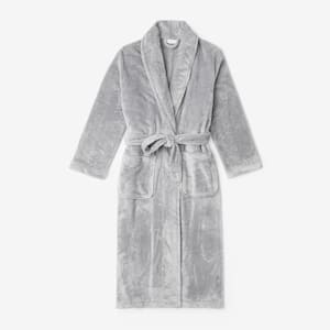 Company Plush Family Women's Small Light Gray Robe