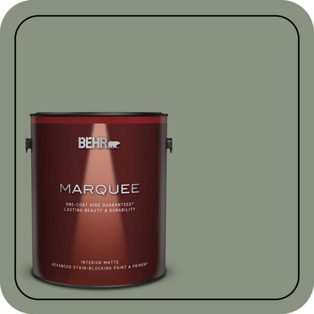 1 gal. #N390-5 Eucalyptus Wreath One-Coat Hide Matte Interior Paint & Primer price history on PriceWatchPro