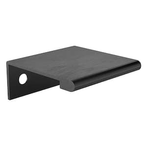 1 in. (25 mm) Brushed Black Contemporary Drawer Edge Pull 1 in. (25 mm) Brushed Black Contemporary Drawer Edge Pull