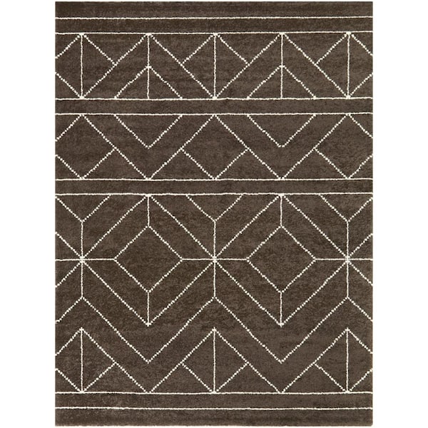 BALTA Ava Brown 5 ft. x 7 ft. Geometric Area Rug