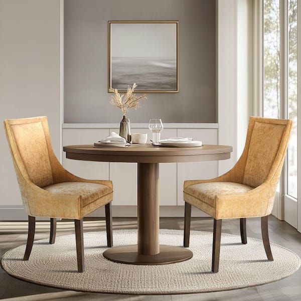 MADISON PARK Signature Ultra Gold Polyester Dining Side Chair (Set of 2)