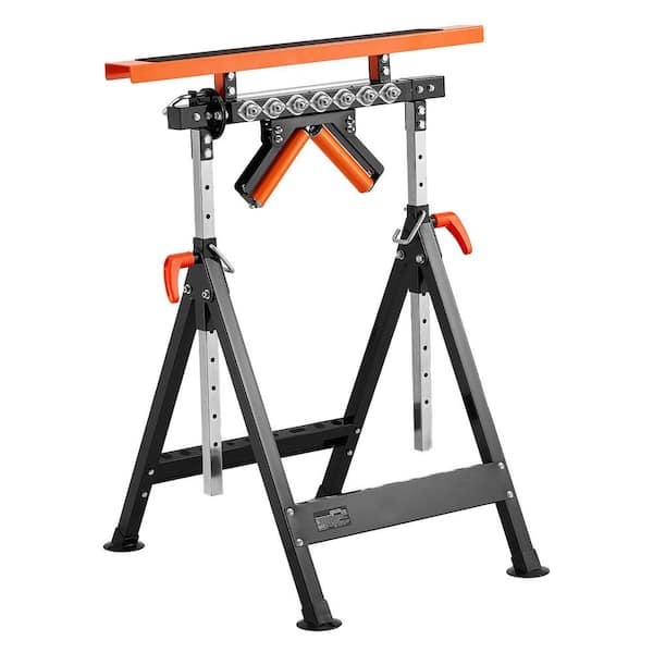 SKYSHALO 4-in-1 Folding Roller Stand, 440 lb. Capacity, Adjustable 33-50 in. Height, Heavy-Duty Multi-Directional Roller Head