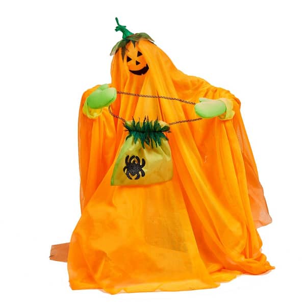 Unbranded 30 in. Animated Standing Pumpkin Ghost