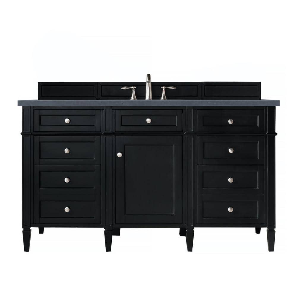 Brittany 60 in. W x 23.5 in.D x 345 in. H Single Bath Vanity in Black Onyx 