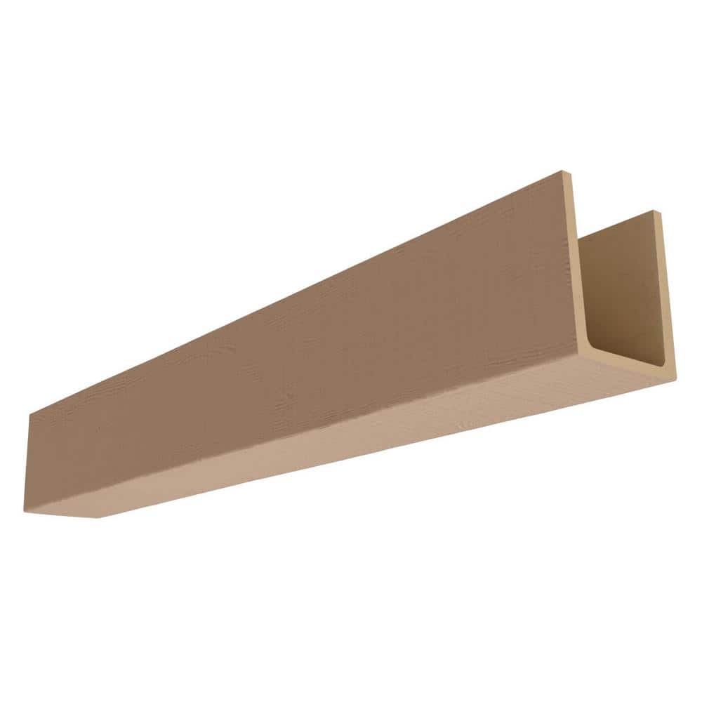 Primed Tan 120" Rustic Faux Wood Ceiling Beam