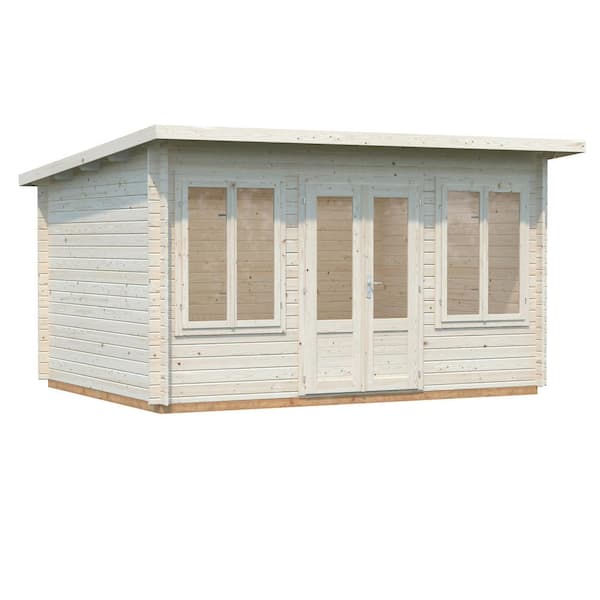 Leisure Season 13 ft. x 10 ft. Nordic Spruce Natural Wooden Cabin with Pent Roof (130 sq. ft.)
