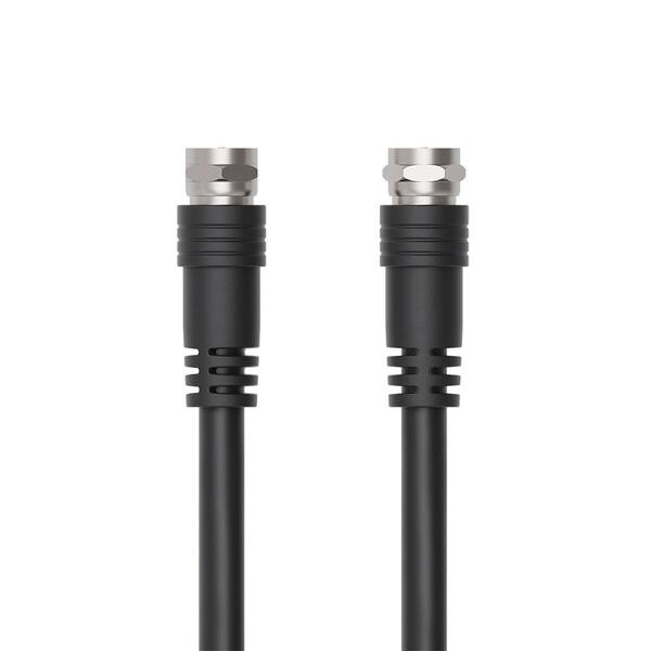 Commercial Electric 100 ft. Black 18Gauge RG6 Quad Coaxial Cable FSR6QC0002 The Home Depot