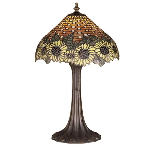 Illumine 1 Light Wicker Sunflower Table Lamp