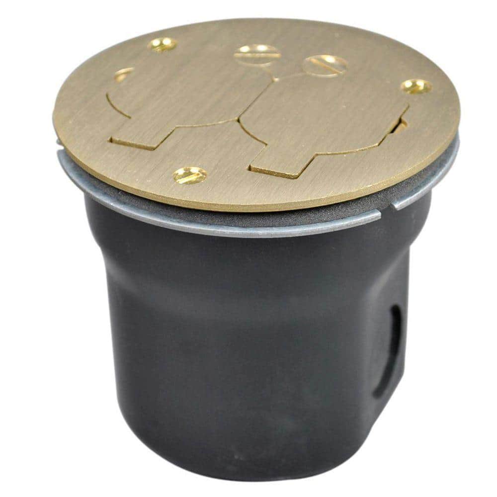 Wiremold 862 Series 3/4 in. 15 Amp Round 2-Outlet Floor Box Brass price history on PriceWatchPro