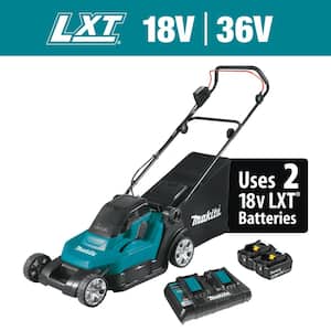 18V X2 (36V) LXT Lithium-Ion Cordless 17 in. Walk Behind Residential Lawn Mower Kit (5.0Ah)