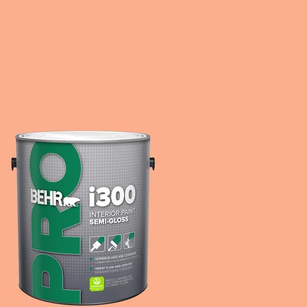 BEHR PRO 1 gal. #220B-4 Orange Grove Semi-Gloss Interior Paint