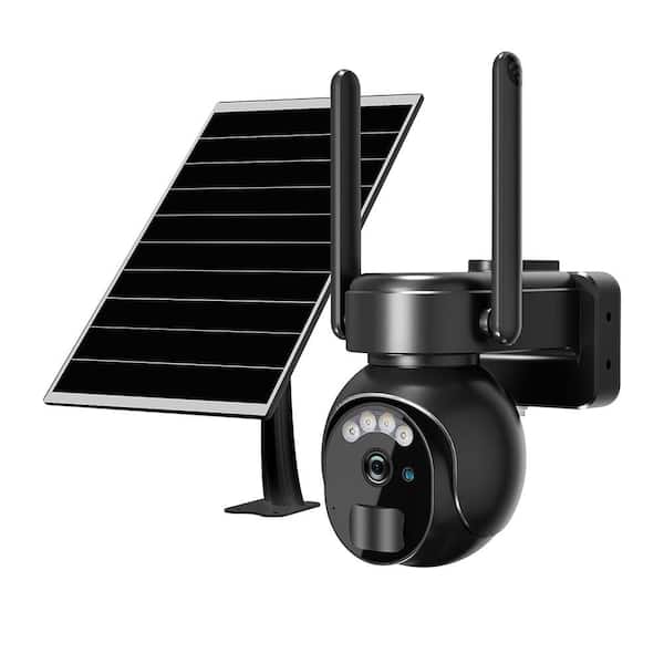 4G LTE Cellular Solar Powered Outdoor Security Camera with SIM Card 2K HD Wireless No WiFi Needed Weatherproof