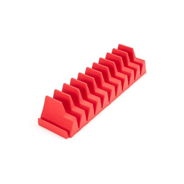 TEKTON 10-Tool Modular Slotted Organizer Set (Red)