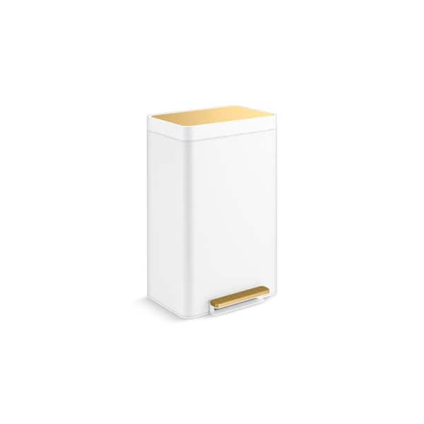 13 Gal. Stainless Steel Step Trash Can