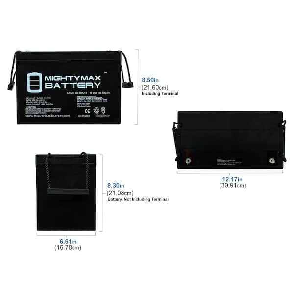 MIGHTY MAX BATTERY 12V 8Ah SLA Battery Replaces Lowrance Elite-4x