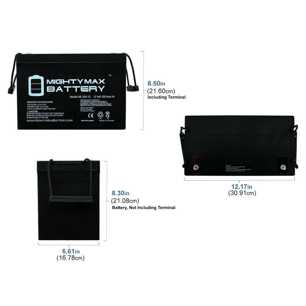 12V 100Ah Sealed Lead Acid Deep Cycle Battery