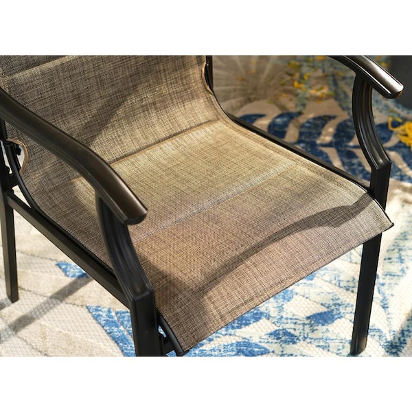 Phi Villa Black Ergonomic High Back Padded Textilene Metal Outdoor Dining Chair With Wave Arms 2 Pack Thd E02gf117 - Elbertex By Glen Raven Patio Chairs Phi Villa Black Ergonomic High Back Padded Textilene Metal Outdoor Dining Chair With Wave Arms 2 Pack Thd E02gf117 - Elbertex By Glen Raven Patio Chairs